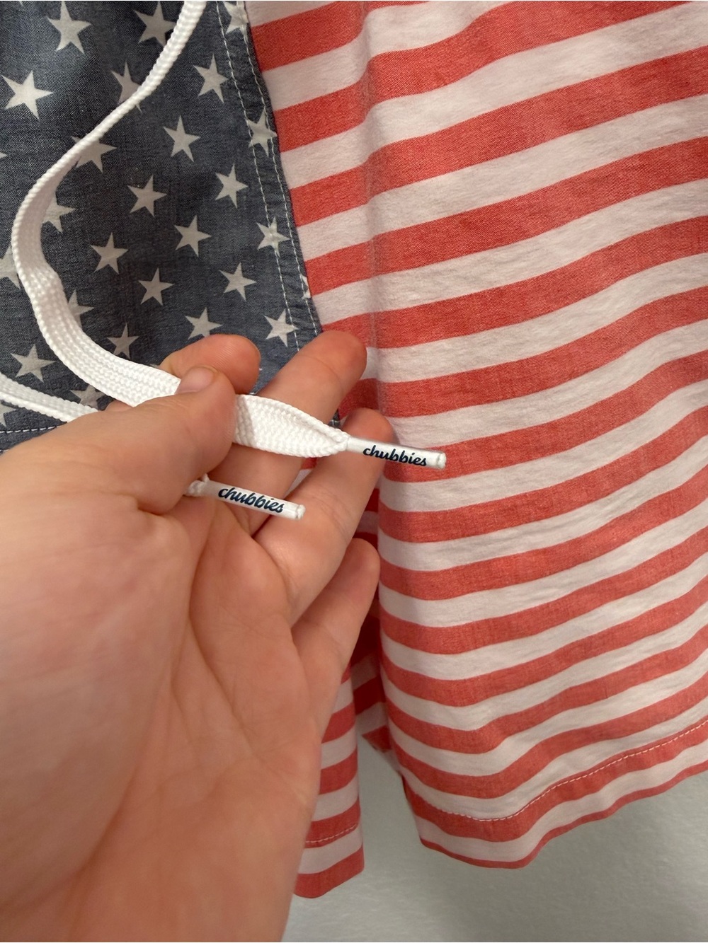 chubbies Red & Blue Stars Stripes Swim Trunks - Picture 2 of 8
